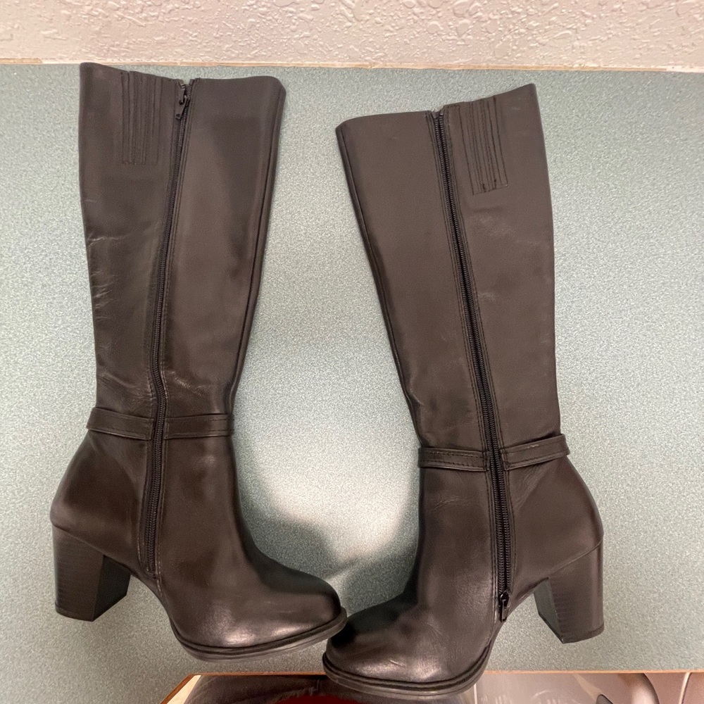 Giani Bernini “Raiven” Leather Boots Women’s 7M Black - Picture 9 of 11
